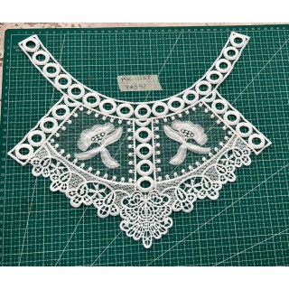 Guipur MAC-1101 Encaje en Fibra de Leche: Escalera, Estrella y Rombos