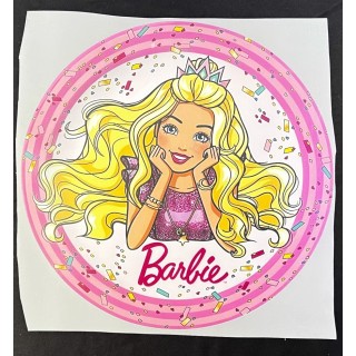 Parche decorado MAC-PAT-1021 con lentejuelas, perlas y barbas.