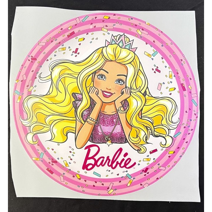 Parche decorado MAC-PAT-1021 con lentejuelas, perlas y barbas.