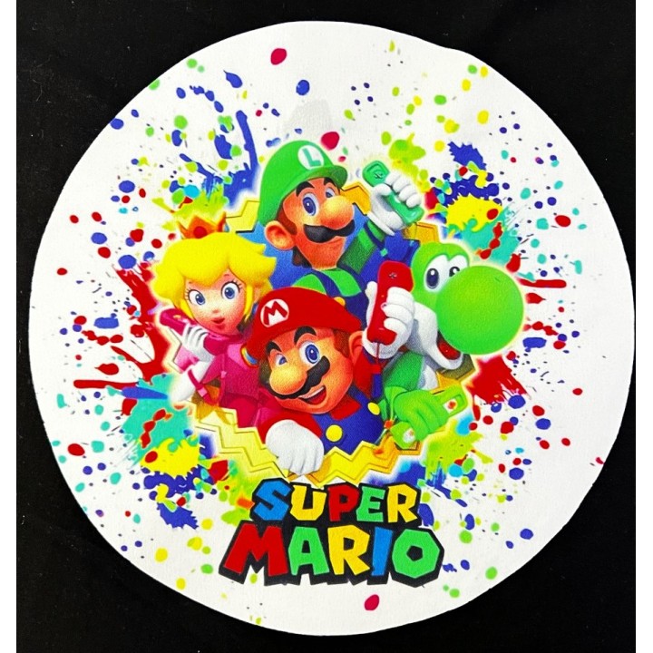 Parche decorado MAC-PAT-1069 con lentejuelas, perlas y barbas.