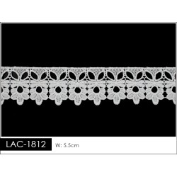 Guipur en Tira LAC-1812 Encaje en Fibra de Leche: Escalera, Estrella y Rombos