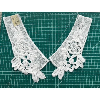 Guipur MAC-1104 Encaje en Fibra de Leche: Escalera, Estrella y Rombos