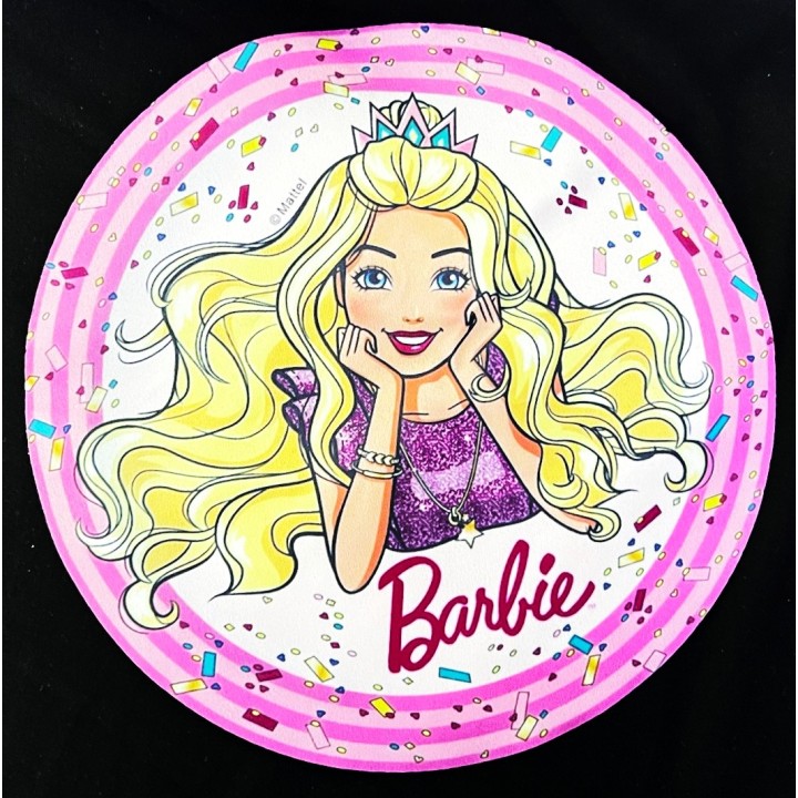 Parche decorado MAC-PAT-1055 con lentejuelas, perlas y barbas.