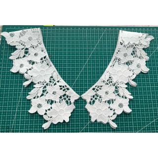 Guipur MAC-1113 Encaje en Fibra de Leche: Escalera, Estrella y Rombos