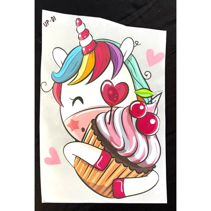 Parche decorado MAC-PAT-1009 con lentejuelas, perlas y barbas.