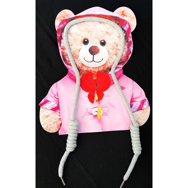 Parche decorado MAC-PAT-1230 con lentejuelas, perlas y barbas.