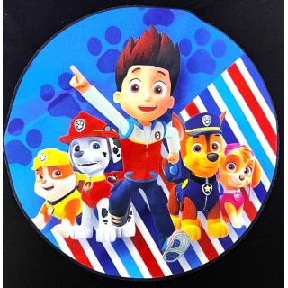 Parche decorado MAC-PAT-1083 con lentejuelas, perlas y barbas.