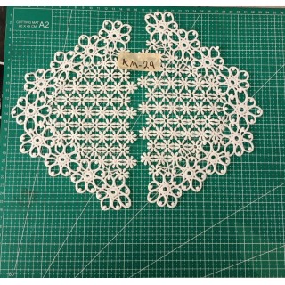 Guipur MAC-1070 Encaje en Fibra de Leche: Escalera, Estrella y Rombos