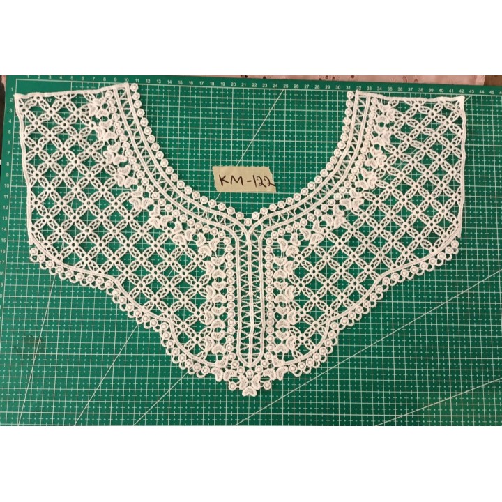 Guipur MAC-1072 Encaje en Fibra de Leche: Escalera, Estrella y Rombos