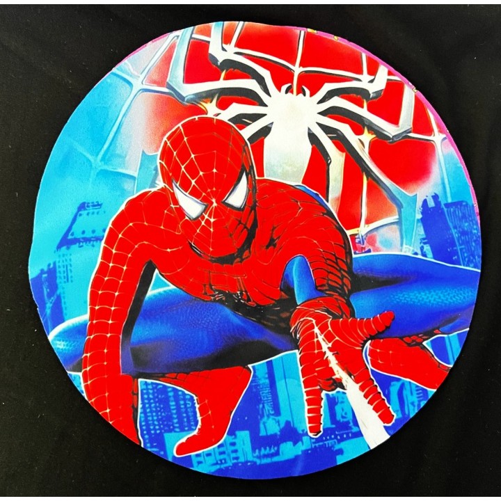 Parche decorado MAC-PAT-1060 con lentejuelas, perlas y barbas.