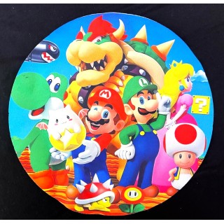 Parche decorado MAC-PAT-1086 con lentejuelas, perlas y barbas.