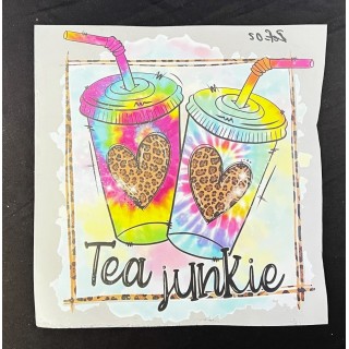 Parche decorado MAC-PAT-1016 con lentejuelas, perlas y barbas.