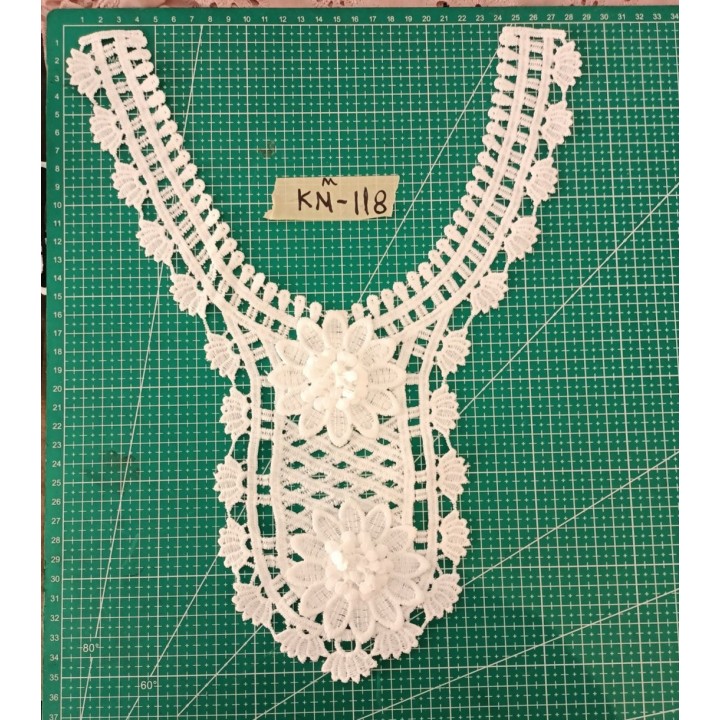 Guipur MAC-1075 Encaje en Fibra de Leche: Escalera, Estrella y Rombos