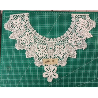 Guipur MAC-1079 Encaje en Fibra de Leche: Escalera, Estrella y Rombos