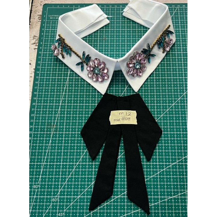 Guipur MAC-1108 Encaje en Fibra de Leche: Escalera, Estrella y Rombos