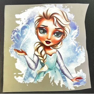 Parche decorado MAC-PAT-1030 con lentejuelas, perlas y barbas.