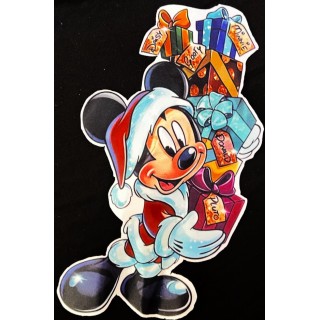 Parche decorado MAC-PAT-1078 con lentejuelas, perlas y barbas.