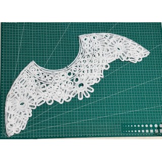 Guipur MAC-1063 Encaje en Fibra de Leche: Escalera, Estrella y Rombos