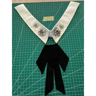 Guipur MAC-1109 Encaje en Fibra de Leche: Escalera, Estrella y Rombos