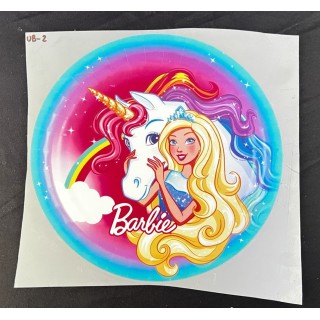 Parche decorado MAC-PAT-1006 con lentejuelas, perlas y barbas.