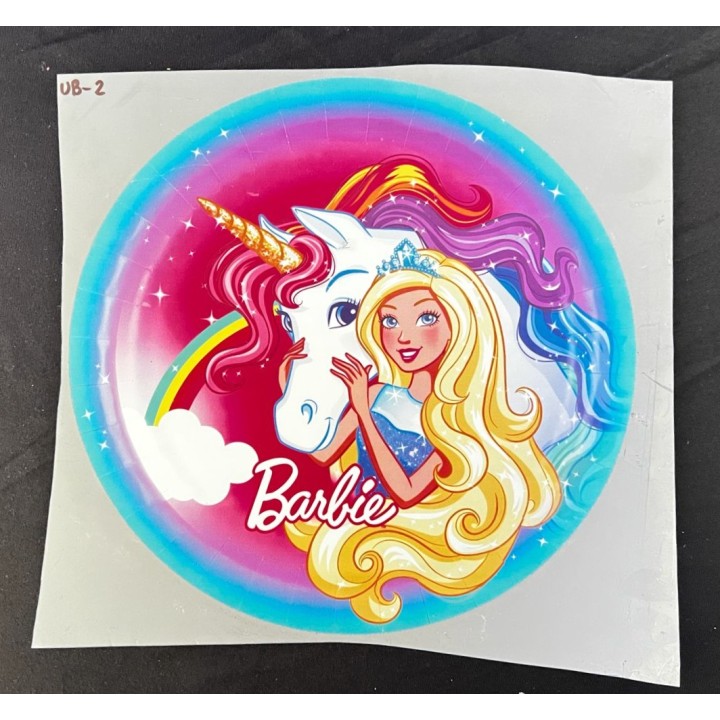 Parche decorado MAC-PAT-1006 con lentejuelas, perlas y barbas.