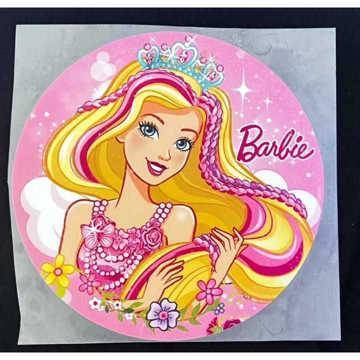 Parche decorado MAC-PAT-1033 con lentejuelas, perlas y barbas.