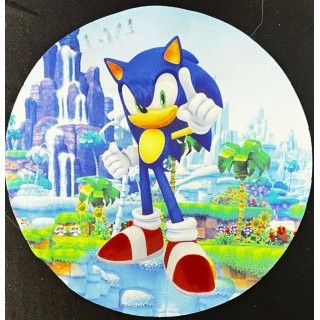 Parche decorado MAC-PAT-1095 con lentejuelas, perlas y barbas.