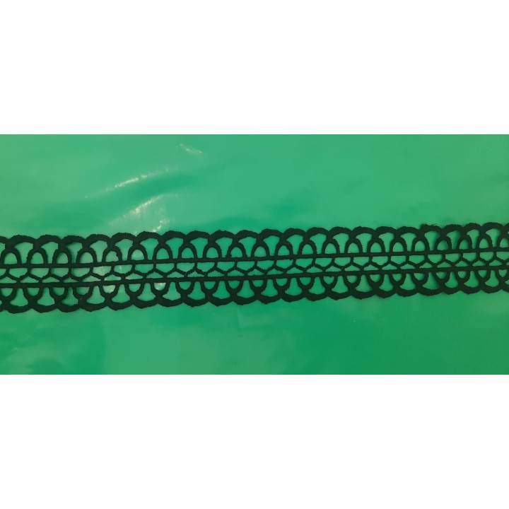 Guipur LAC-1903 -B Encaje en Fibra de Leche: Escalera, Estrella y Rombos