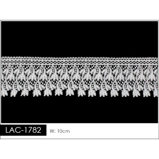 Guipur LAC-1782 Encaje en Fibra de Leche: Escalera, Estrella y Rombos