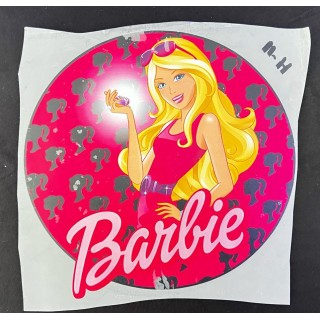 Parche decorado MAC-PAT-1022 con lentejuelas, perlas y barbas.