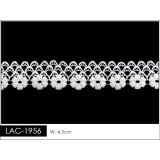 Guipur LAC-1956 Encaje en Fibra de Leche: Escalera, Estrella y Rombos