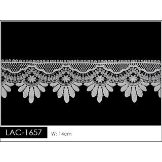 Guipur LAC-1657 Encaje en Fibra de Leche: Escalera, Estrella y Rombos