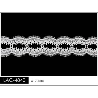Guipur LAC-1840 Encaje en Fibra de Leche: Escalera, Estrella y Rombos