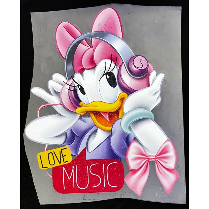 Parche decorado MAC-PAT-1049 con lentejuelas, perlas y barbas.