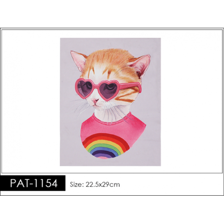 GATO ARCOIRIS Parche Pieza PAT-1154