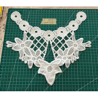 Guipur MAC-1114 Encaje en Fibra de Leche: Escalera, Estrella y Rombos