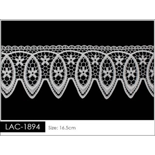 Guipur LAC-1894 Encaje en Fibra de Leche: Escalera, Estrella y Rombos