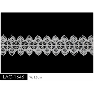 Guipur LAC-1646 Encaje en Fibra de Leche: Escalera, Estrella y Rombos