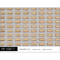 Pedrería con Estilo HF-1067-T aplicación a base de calor.