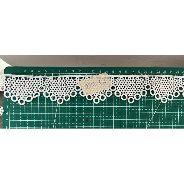 Guipur MAC-1018 Encaje en Fibra de Leche: Escalera, Estrella y Rombos