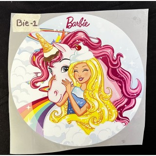 Parche decorado MAC-PAT-1023 con lentejuelas, perlas y barbas.