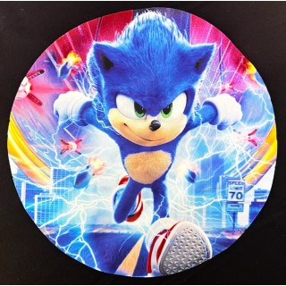 Parche decorado MAC-PAT-1071 con lentejuelas, perlas y barbas.