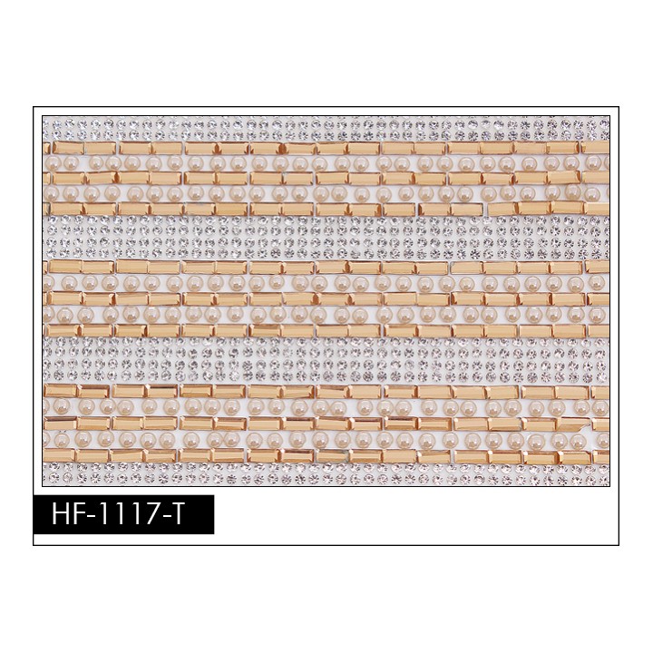 Pedrería con Estilo HF-1117-T aplicación a base de calor.