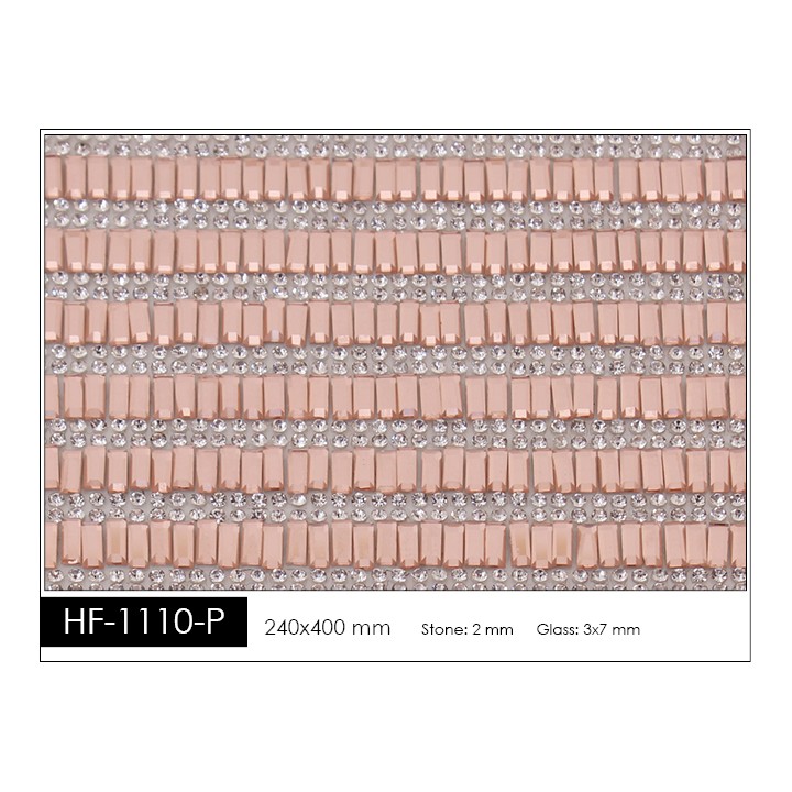 Pedrería con Estilo HF-1110-P aplicación a base de calor.