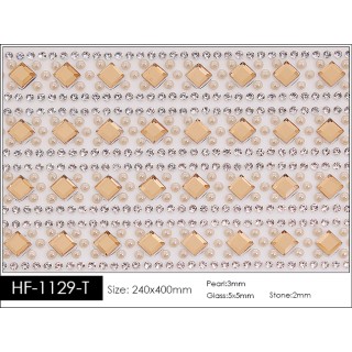 Pedrería con Estilo HF-1129-T aplicación a base de calor.