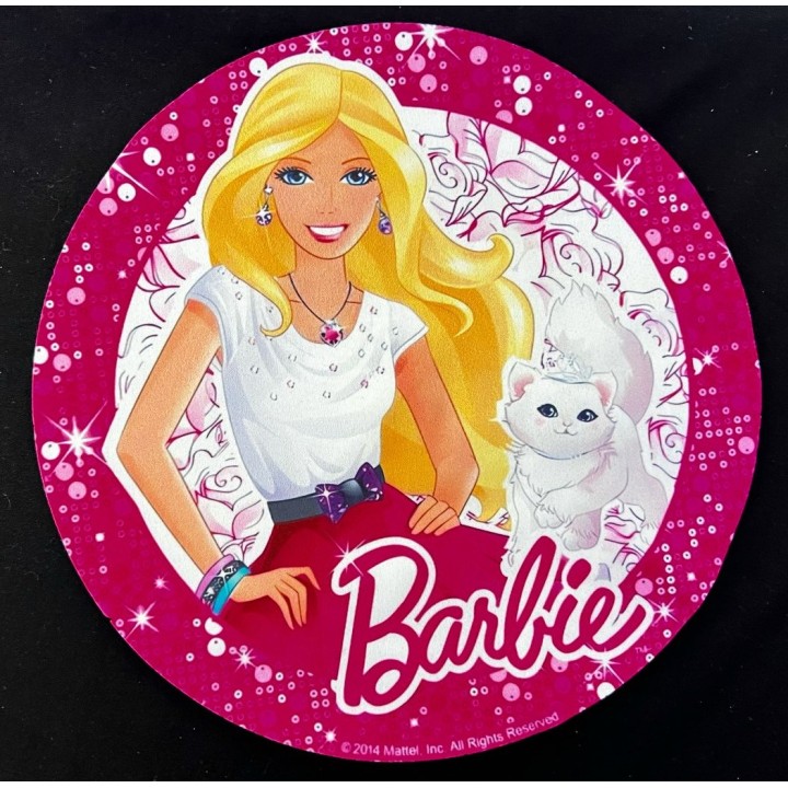 Parche decorado MAC-PAT-1052 con lentejuelas, perlas y barbas.