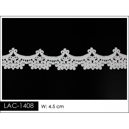 GUIPUR TRIM FLORES 4.5CM Guipiur 15Y LAC-1408