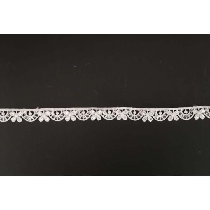 Guipur LAC-2099 Encaje en Fibra de Leche: Escalera, Estrella y Rombos