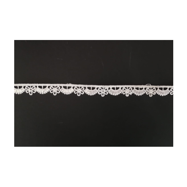 Guipur LAC-2101 Encaje en Fibra de Leche: Escalera, Estrella y Rombos