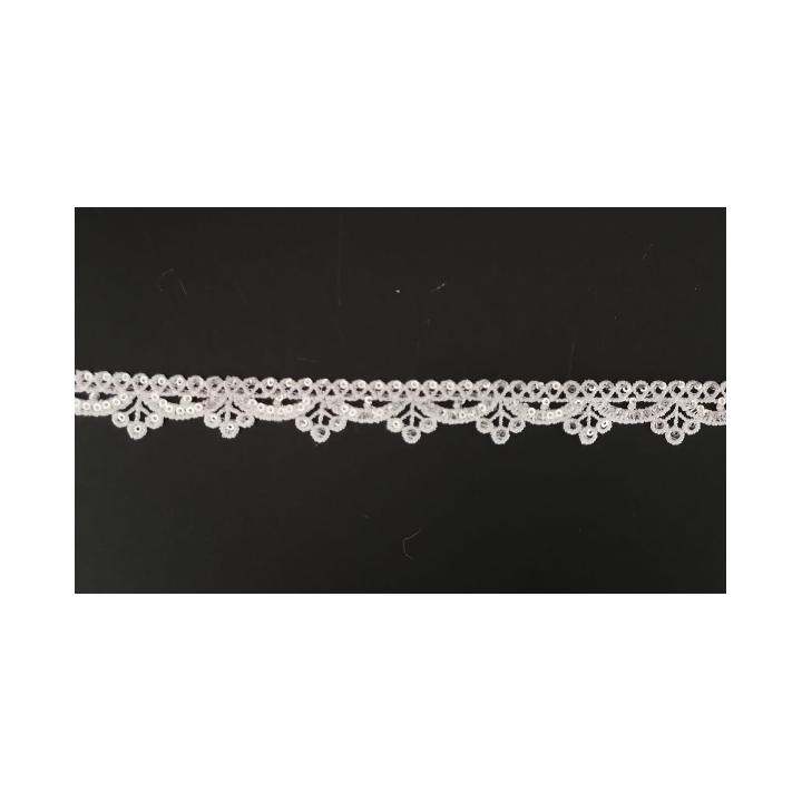 Guipur LAC-2105 Encaje en Fibra de Leche: Escalera, Estrella y Rombos